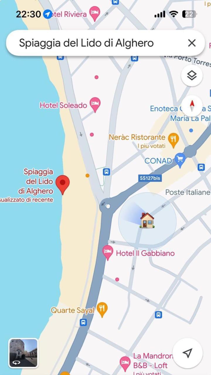 شقة Nura'S - Casa Azzurra Seaside ألغيرو المظهر الخارجي الصورة